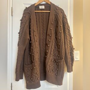 Aritzia Wilfred Alps Cardigan Brown Size Medium